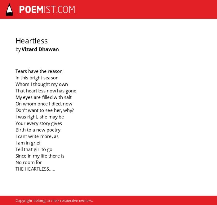 heartless poems